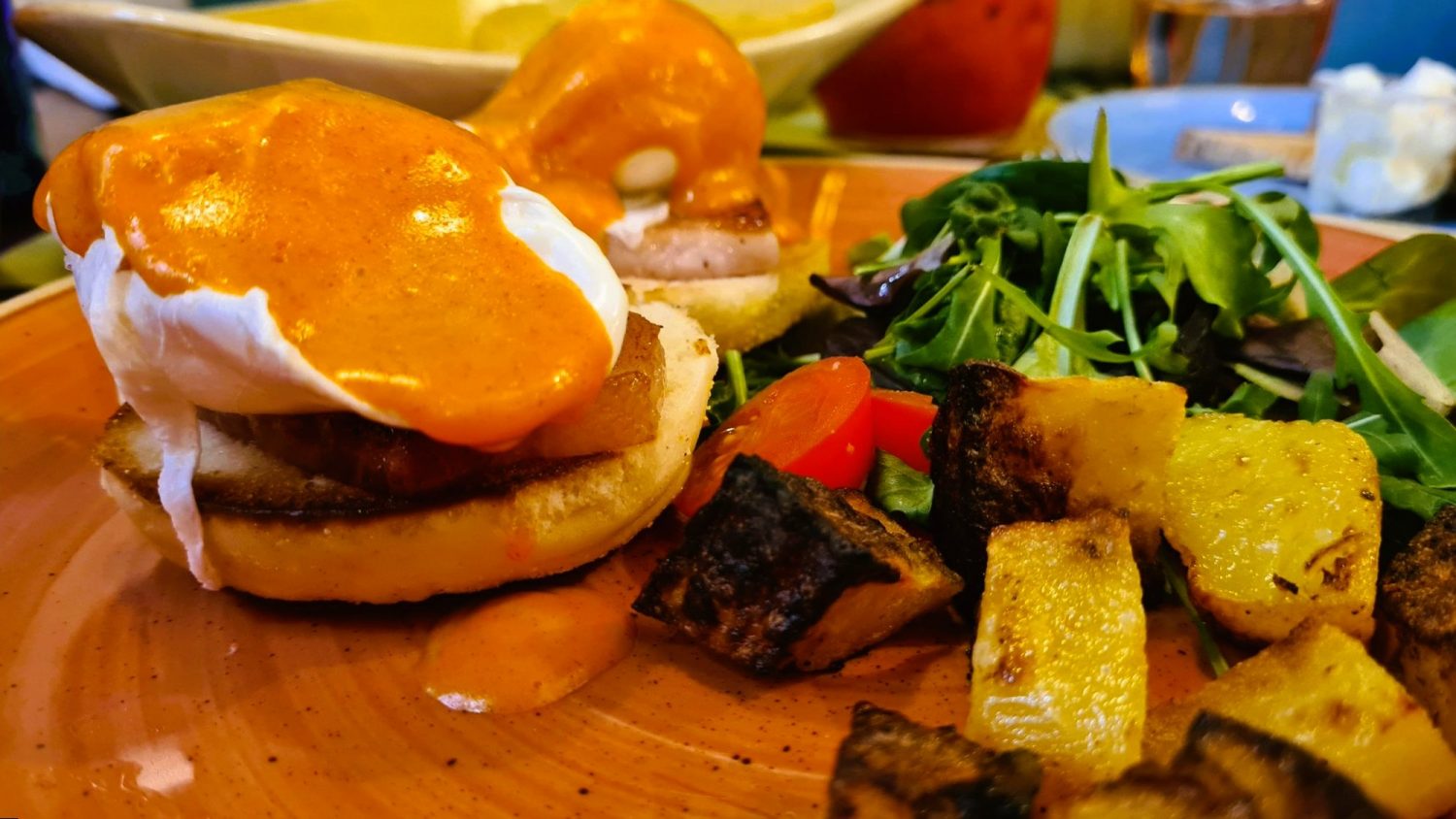 Uova alla benedict al Rooster Cafè Firenze