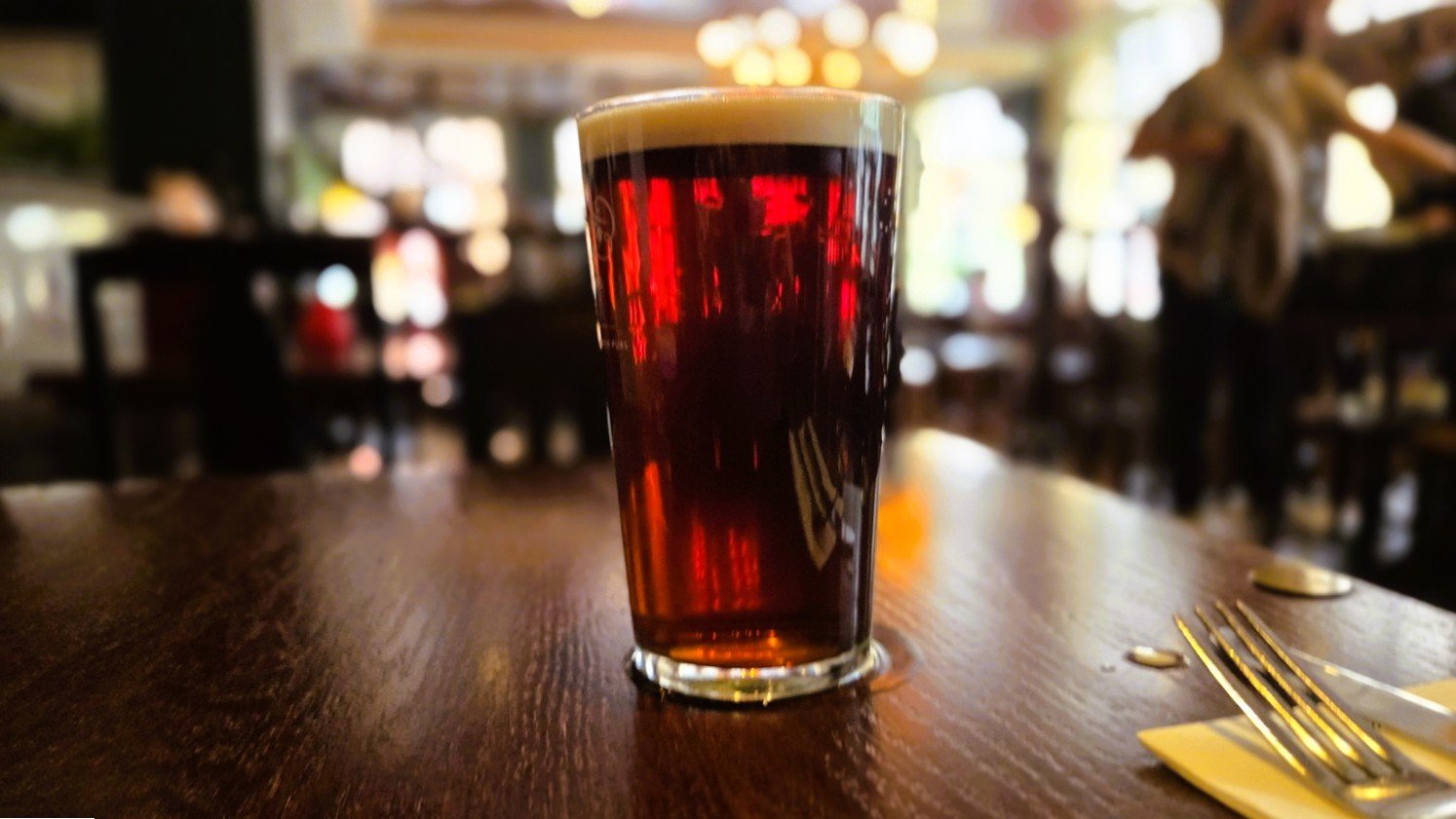 La mia birra al Sawyers Arms di Manchester
