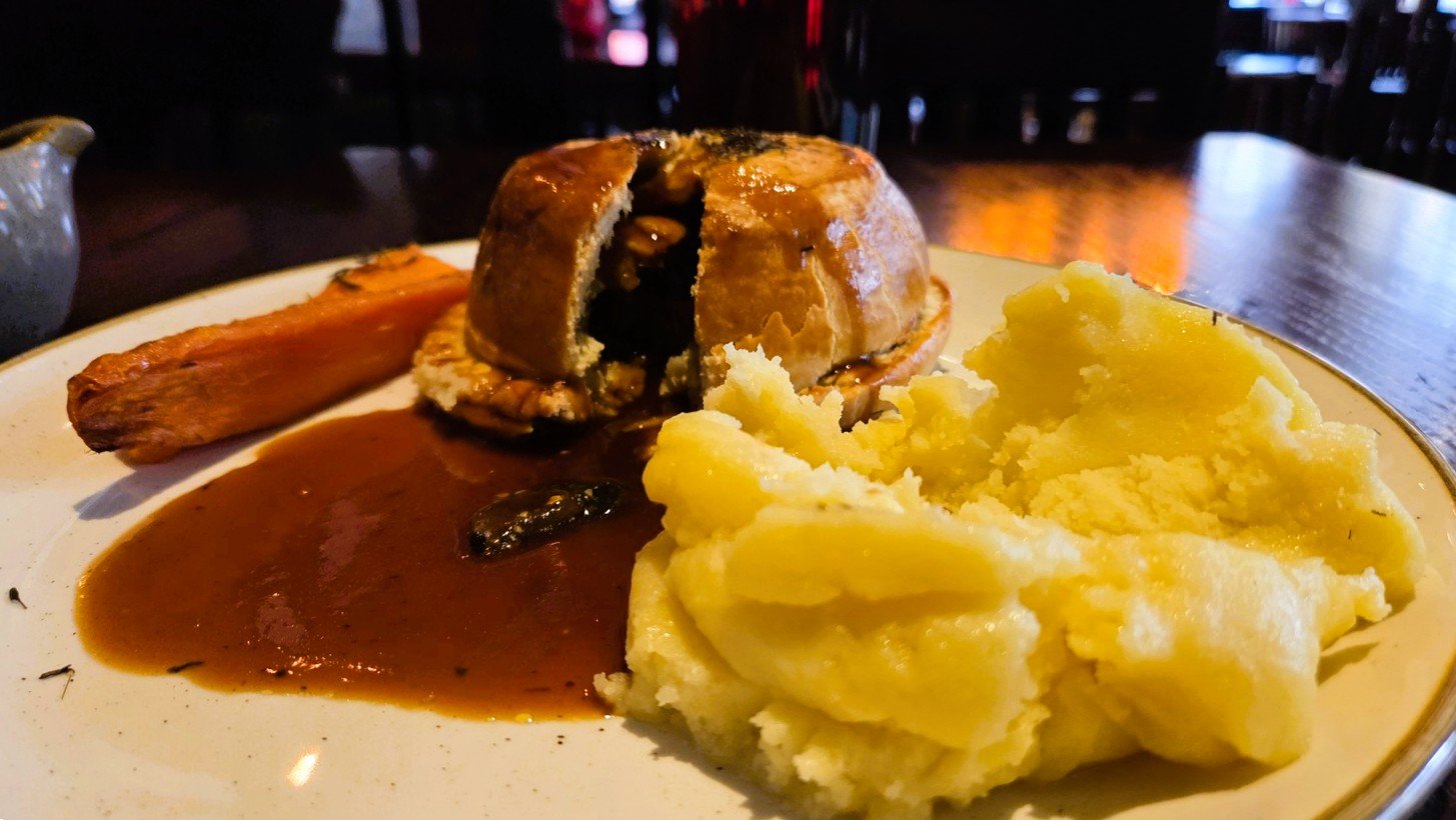 La mia pie al Sawyers Arms di Manchester