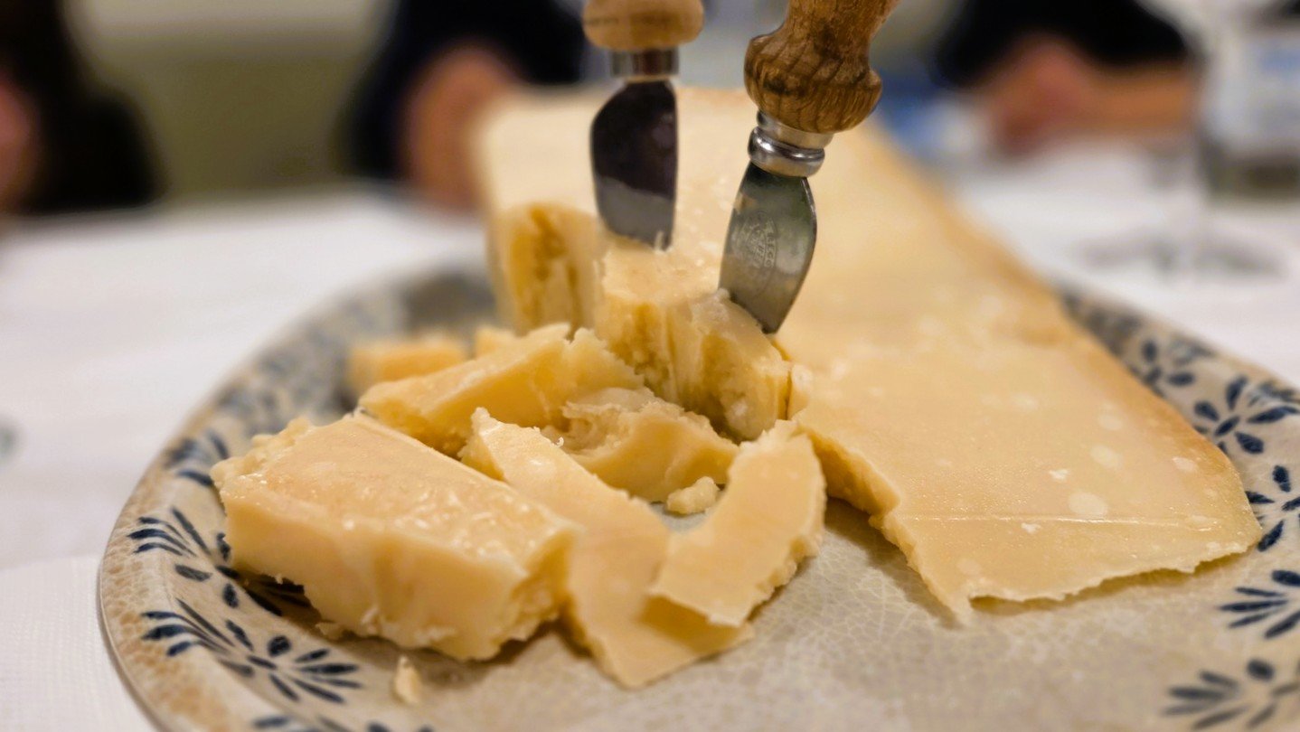 Mangiare al Podere Miranta: Parmigiano Reggiano DOP