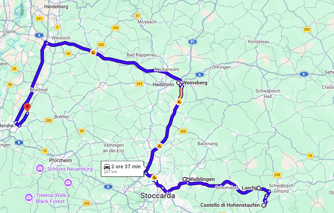 Itinerario Guelfi e Ghibellini in Germania